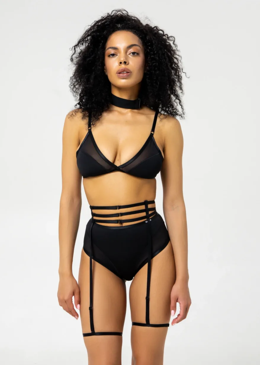 Adjustable Garter Belt – BUTTERFLY SOUL – Black - 1Queens Kyiv 1345 2 scaled