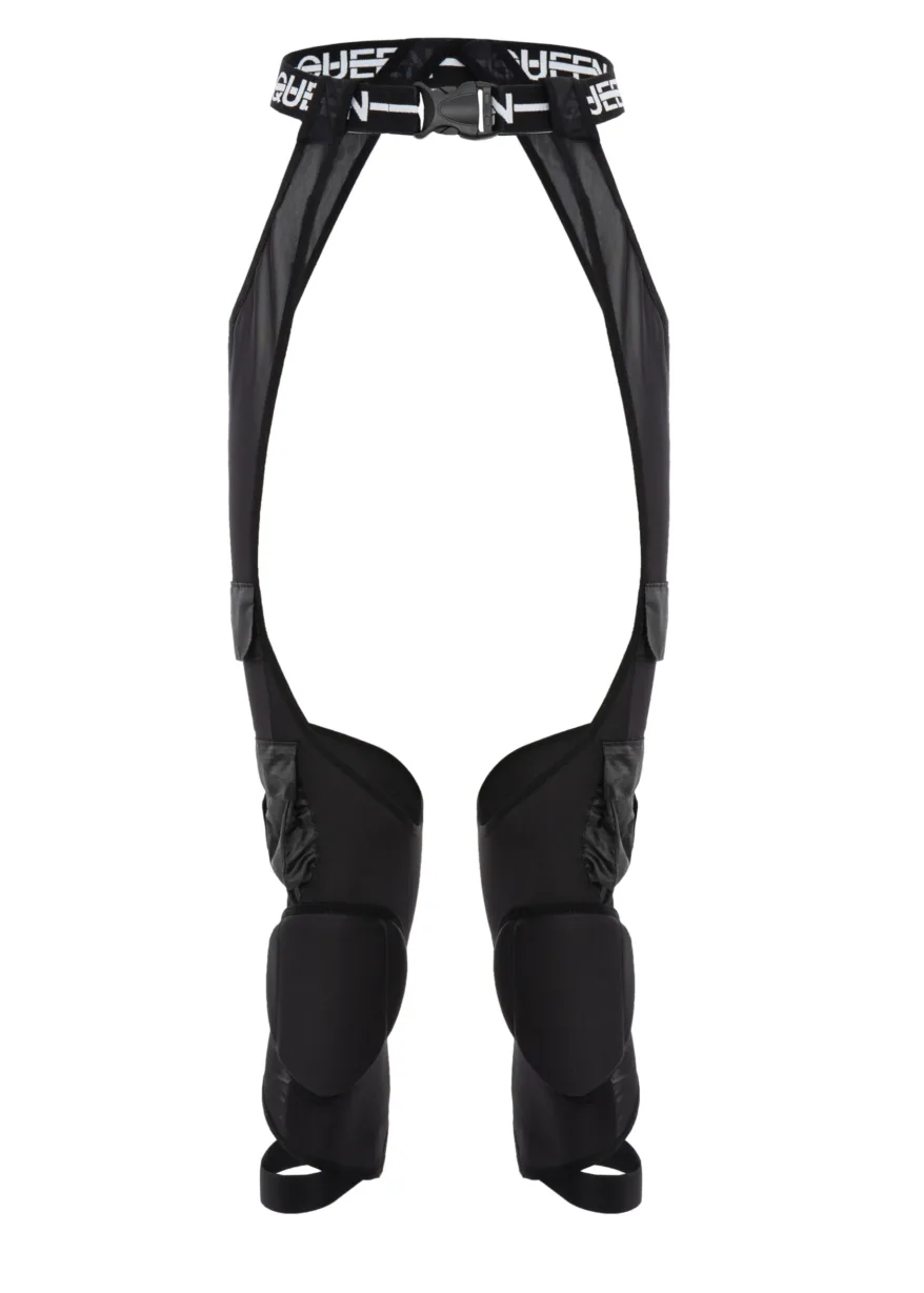 Сітчасті штани карго з кишенями та наколінниками – FORCE – Чорні - 12 scaled