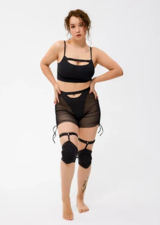 Soft Knee Pads with Garter – MOTIVA – Black - 21.12 Dance clothes1272 scaled