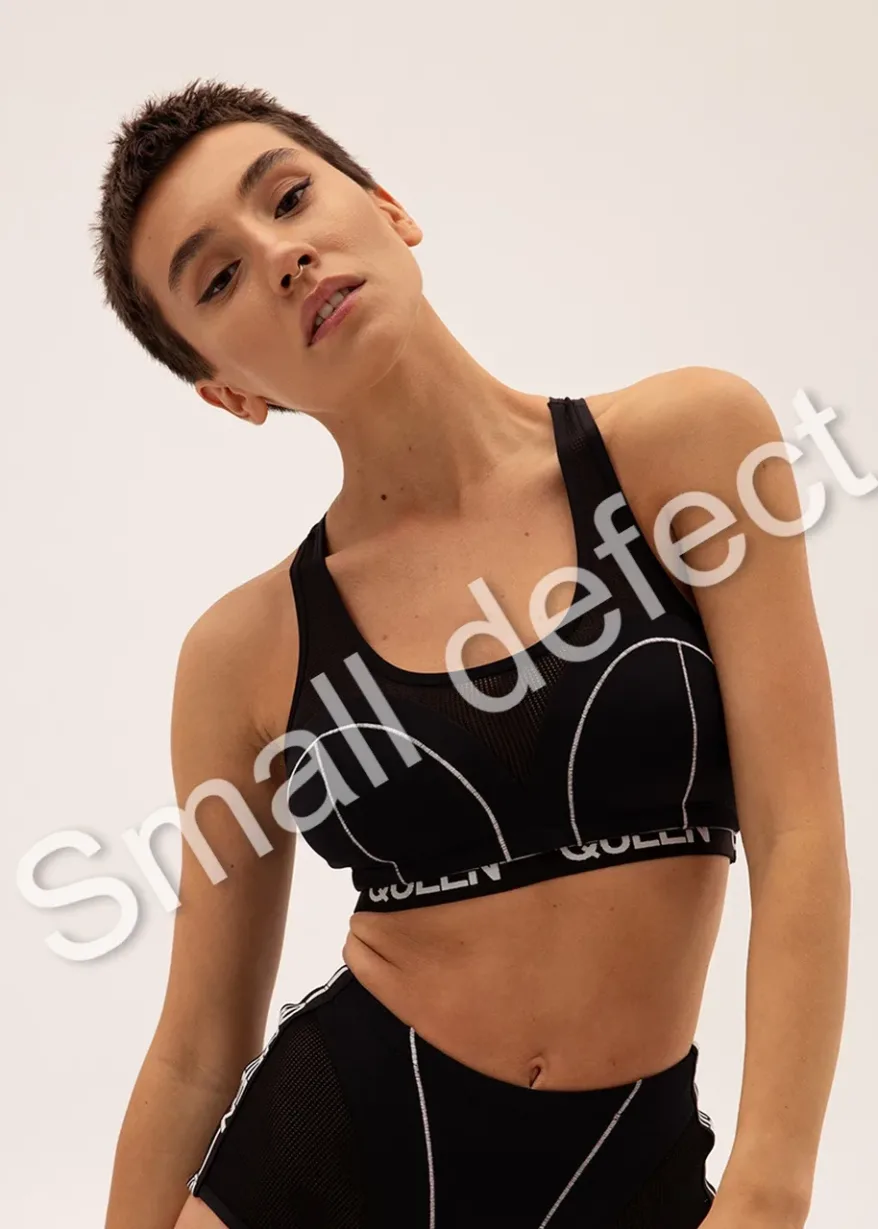 Medium Support Non Padded Sports Bra Top Black SHARK 1 jpg – Overestimated Medium-Support Non-Padded Sports Top – BLACK SHARK – XS Overestimated Medium-Support Non-Padded Sports Top - BLACK SHARK - XS - Medium Support Non Padded Sports Bra Top Black SHARK 1 jpg