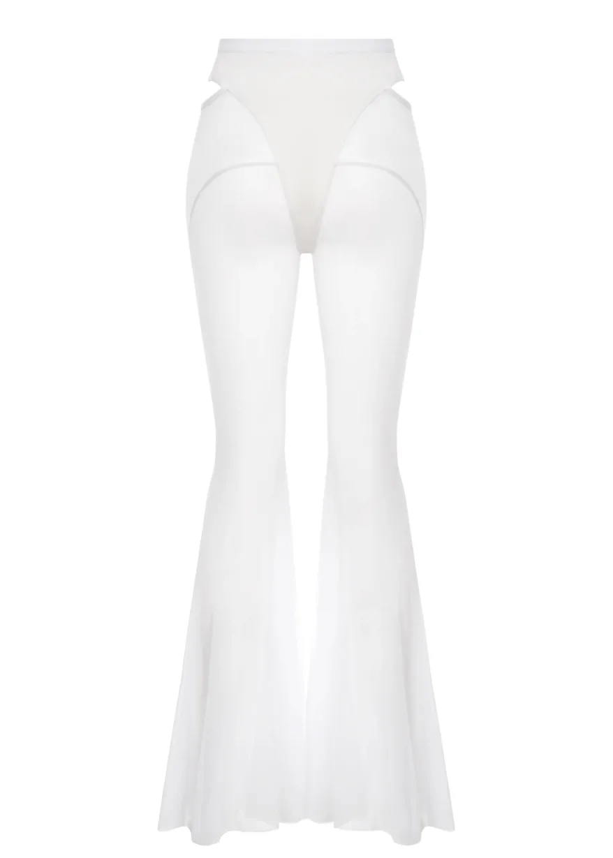 Кльош-штани з сітки – CANDY – Білі - 40 scaled