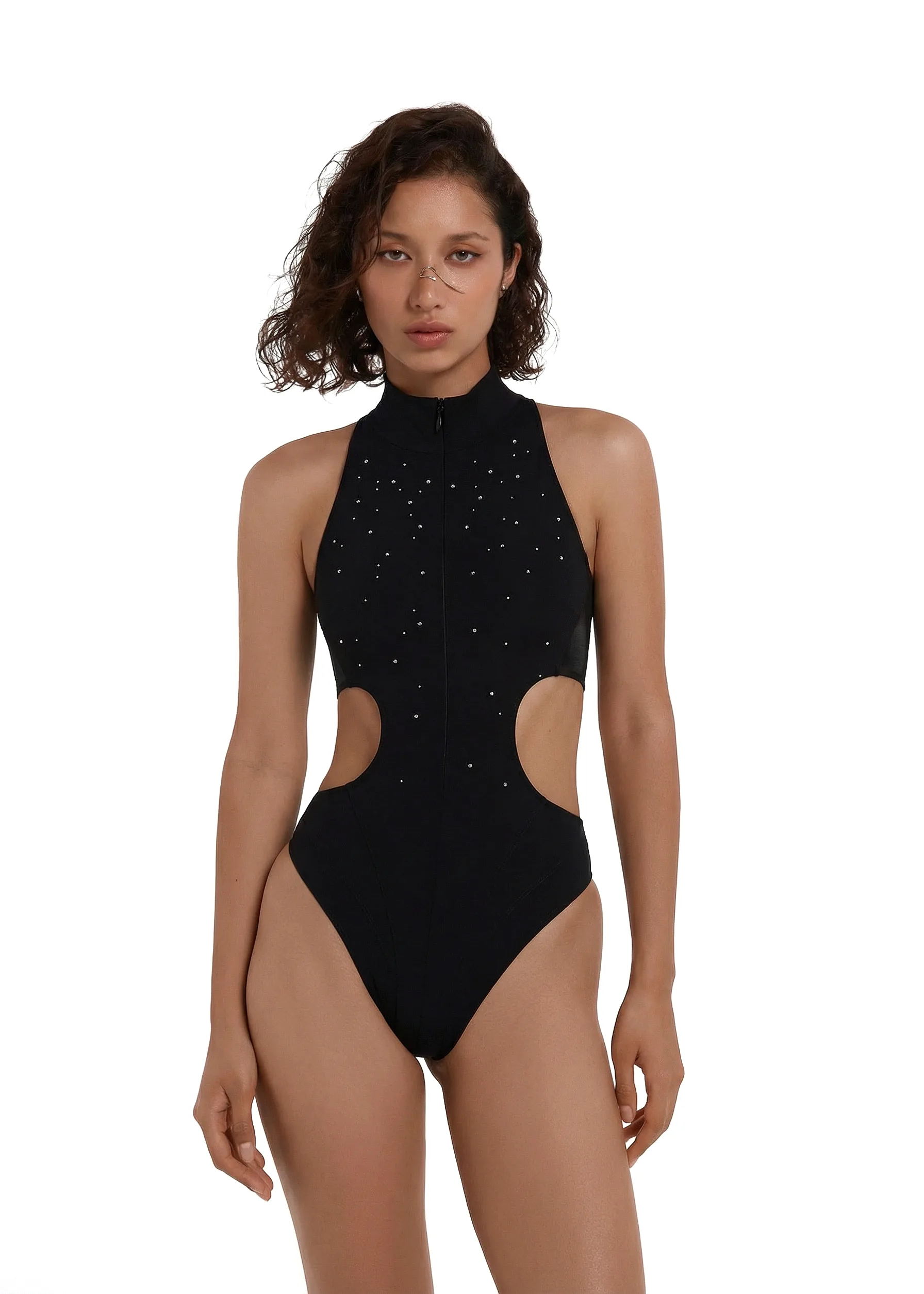 Bodysuit Reflex for Pole Dance – Grippy with Bikini Briefs in